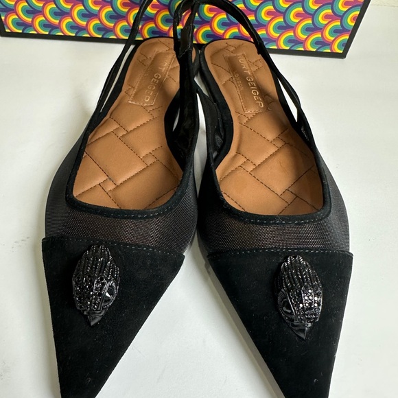 Kurt Geiger Black Women's Slingback Shoes size 40/9 - Picture 7 of 8
